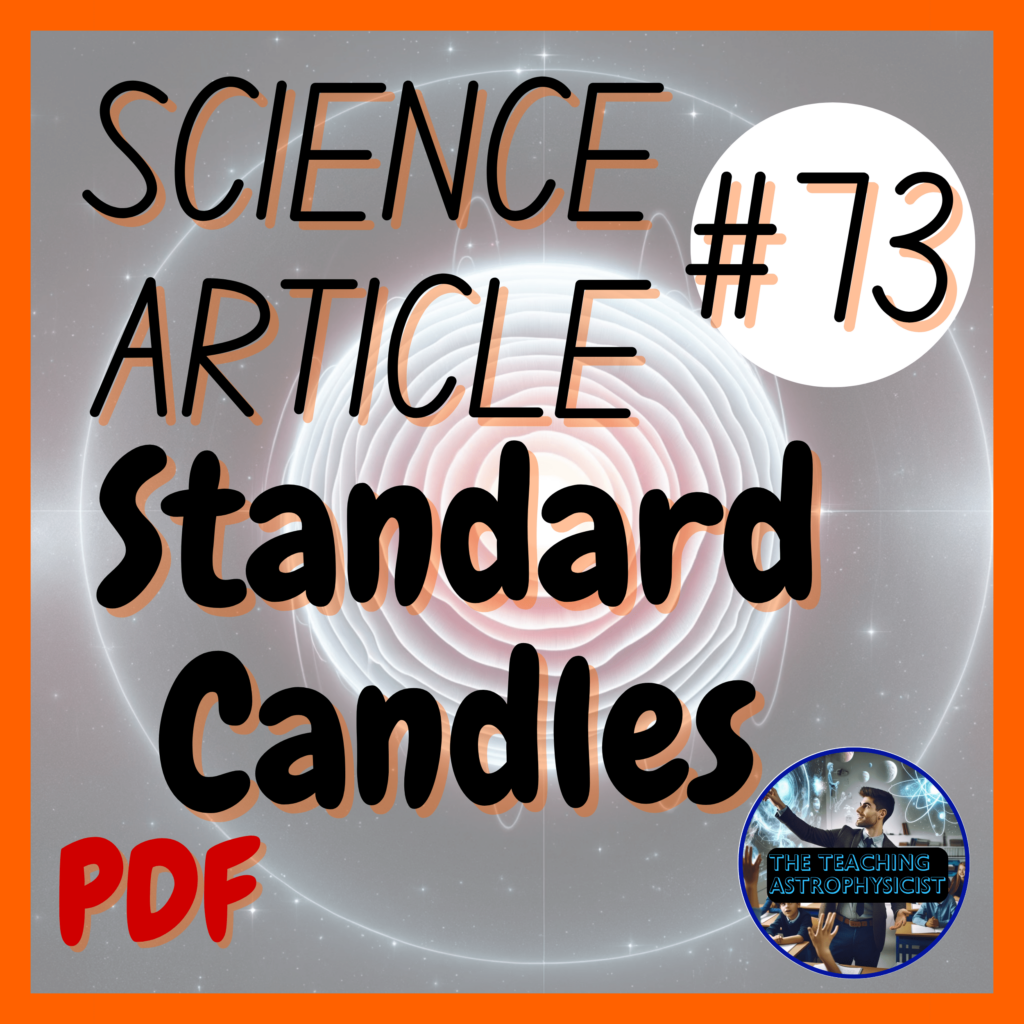 Standard Candles Science Article 73 Astronomy / Astrophysics