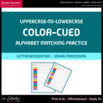 Uppercase and Lowercase | Color-Cued Alphabet Matching Practice