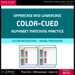 Uppercase and Lowercase | Coloring Alphabet Matching Practice