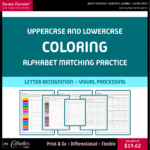 Uppercase and Lowercase | Color-Cued Alphabet Matching Practice