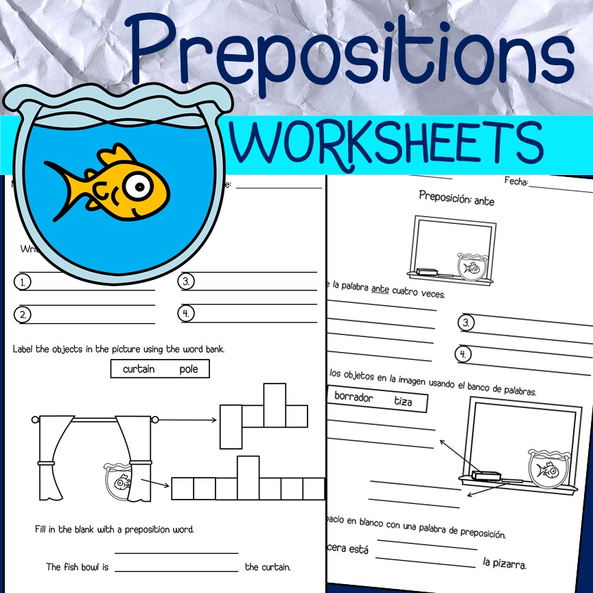 Preposition Worksheets - TeachersTrading.com