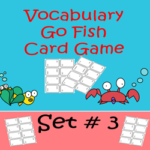 Vocabulary Go Fish Card Game: Set #2