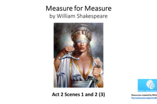 Literature Study (2) ‘Measure for Measure’ by William Shakespeare Act 1, Scenes 3 and 4