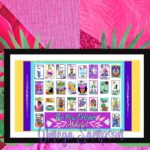 Pink Yin & Yang Pastel Retro Heart DIY Card Making Kit Can make Valentine’s Cards Note Cards Paper Crafts Scrapbooks Junk Journals and More