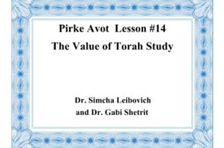 Pirke Avot—To Learn and to Do  Lesson #13—Hevruta Study